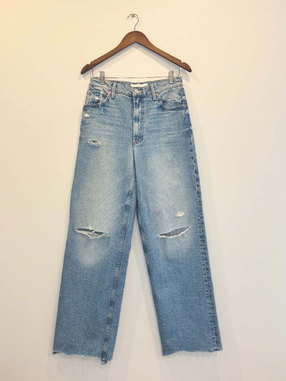 MOTHER High Waisted Spinner Zip Heel Jeans Size 27 - Picture 7 of 14